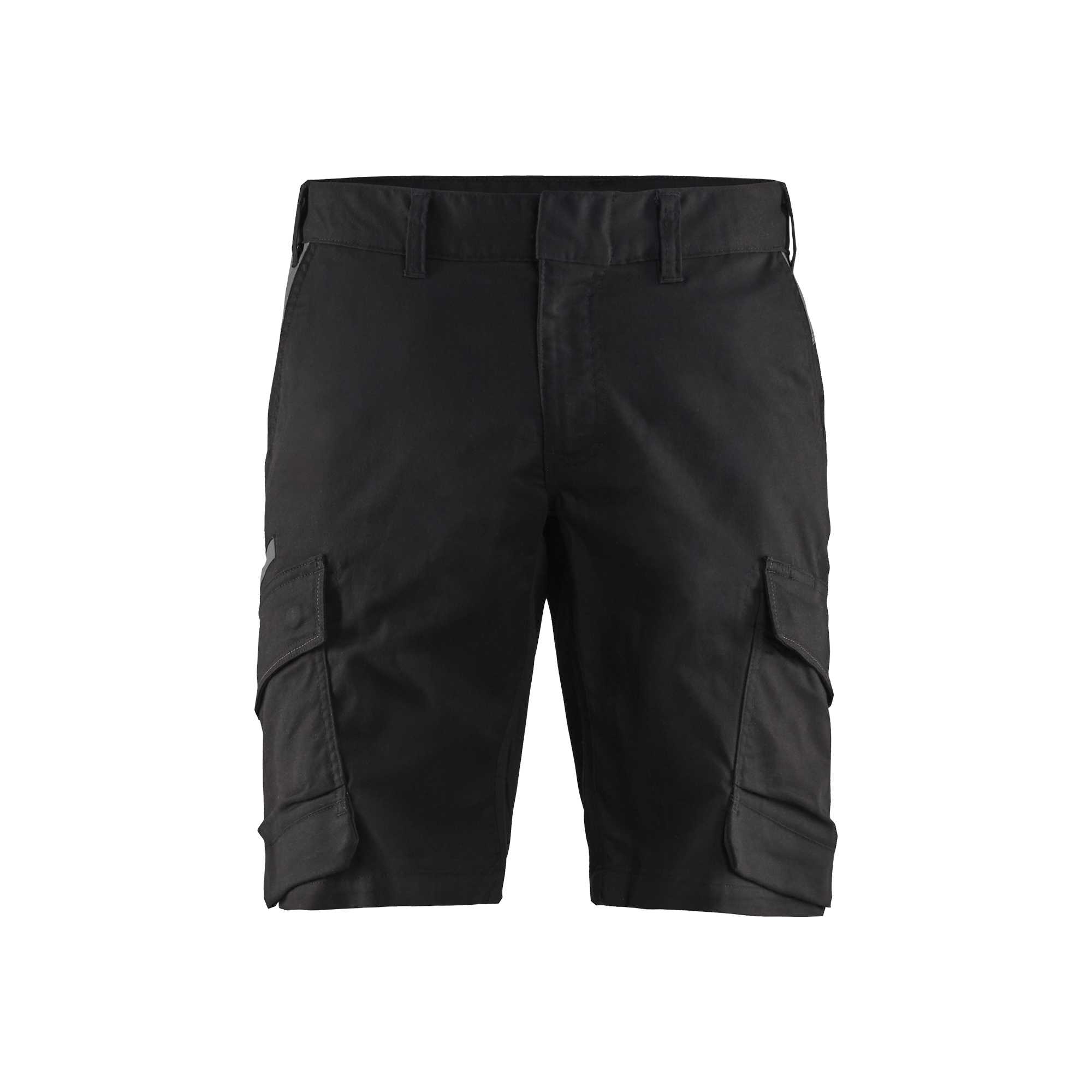 BLAKLADER 14461832 Industry shorts stretch Hi Vis Reflective Work Shorts Men - twill fabric